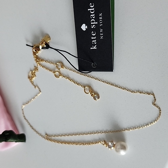 New Kate Spade Pearls Of Wisdom Mini Pendant Necklace, NWT - Picture 6 of 6